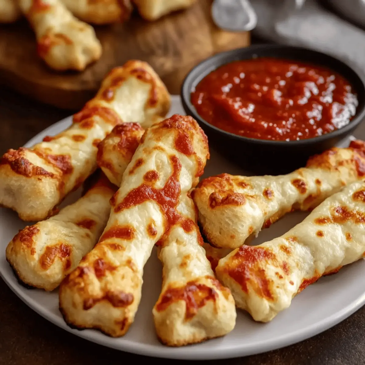 Cheesy Halloween Breadstick Bones