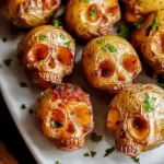 Halloween Skull Potatoes