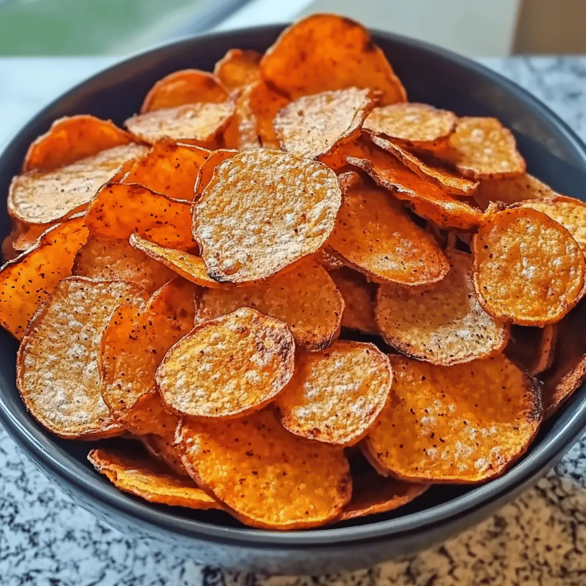 Air-Fryer Sweet Potato Chips