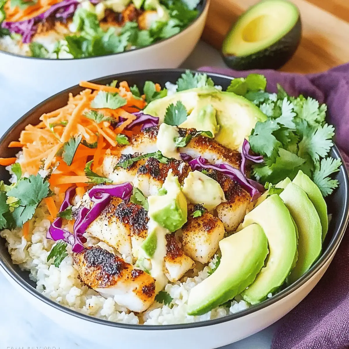 Low Carb Fish Taco Bowls