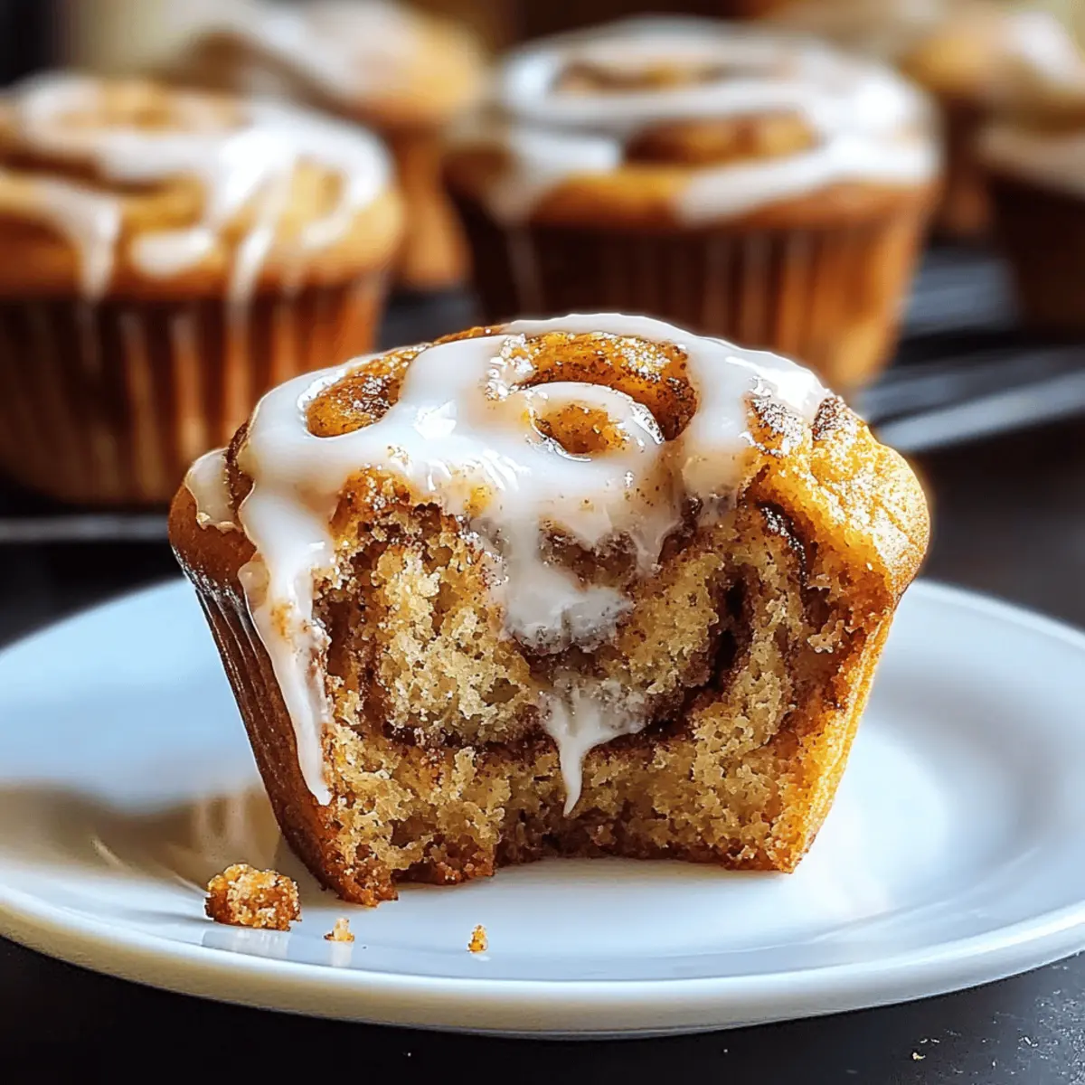 Pumpkin Cinnamon Roll Muffins