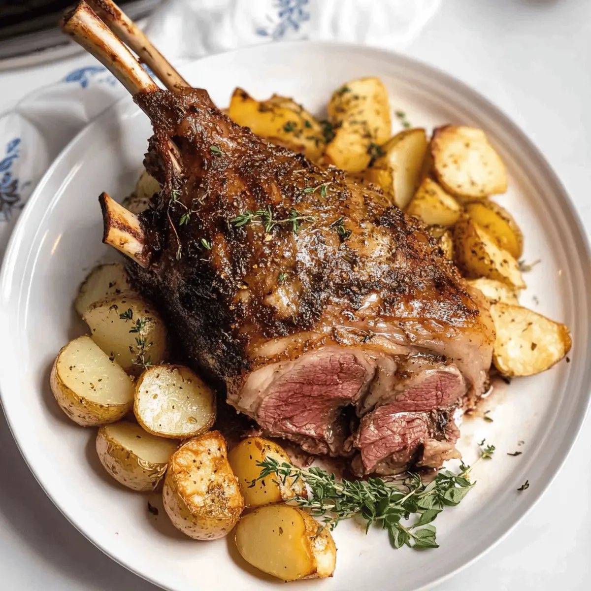 Slow Roasted Leg Of Lamb