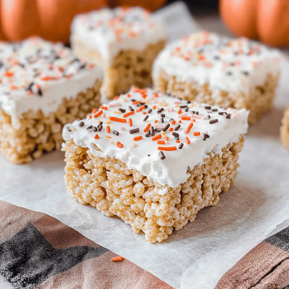 Pumpkin Spice Rice Krispie Treats