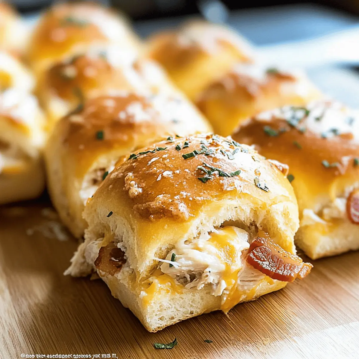 Chicken Bacon Ranch Pull Apart Rolls