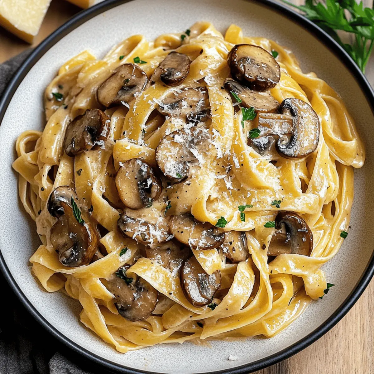 Caramelized Leek and Mushroom Gruyere Pasta