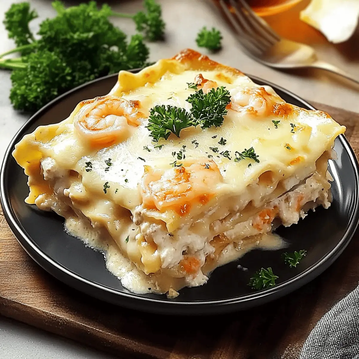 Seafood Lasagna with Shrimp and Crab