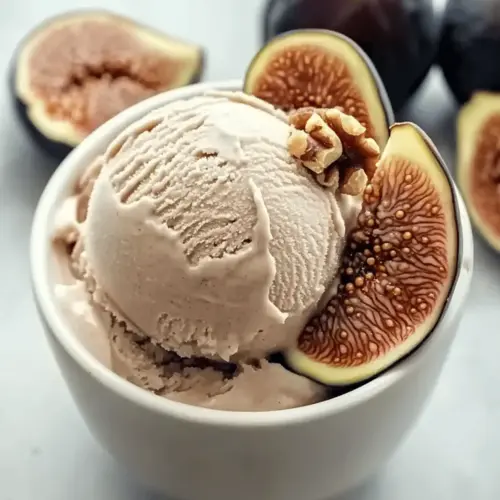 Fig and Walnut Ice Cream