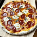 Hot Honey Pepperoni Ricotta Pizza