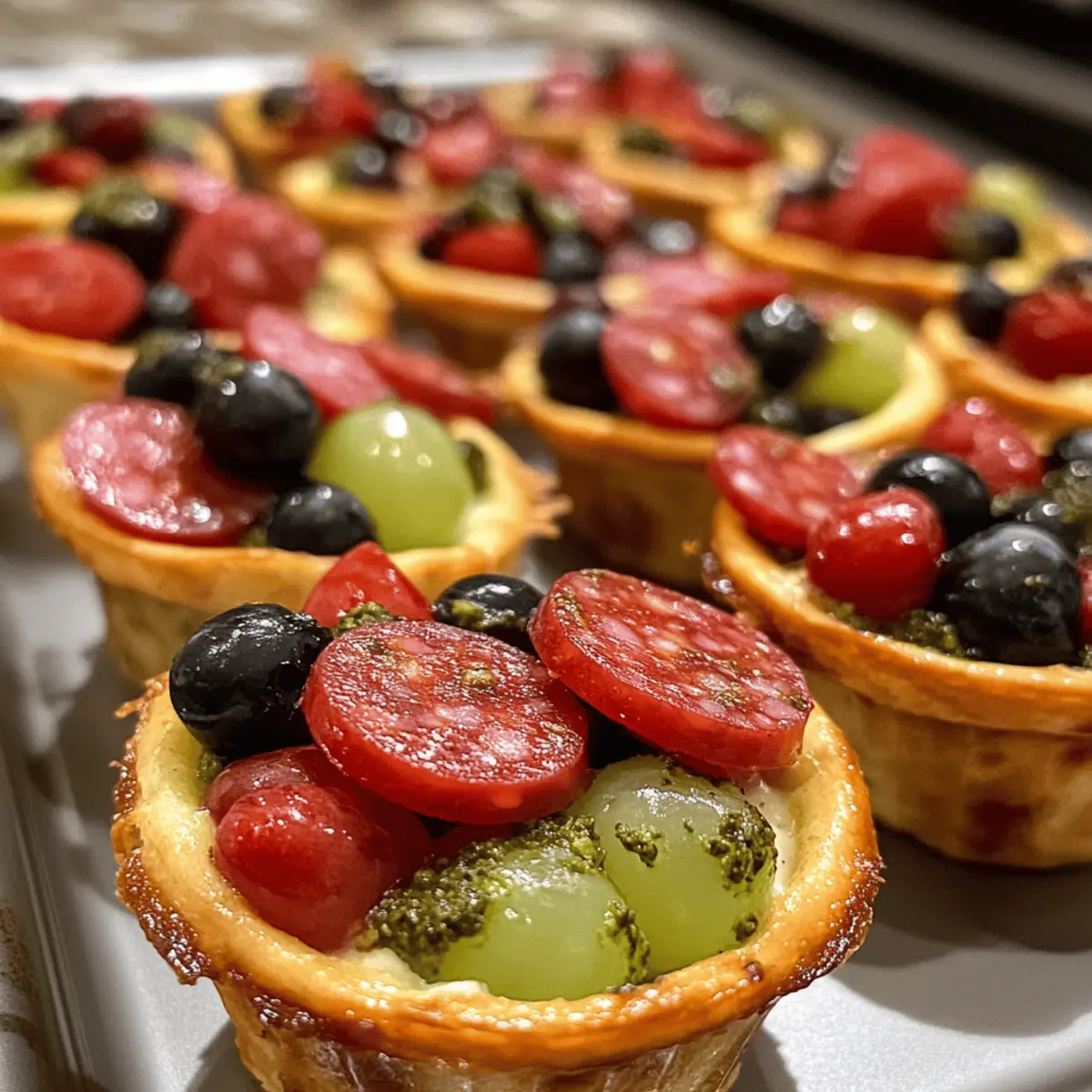 Individual Cornucopia Charcuterie Cups