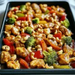 Sheet Pan Cashew Chicken