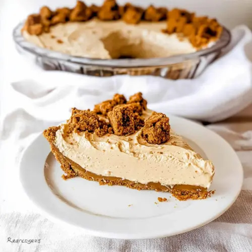 No Bake Biscoff Pie