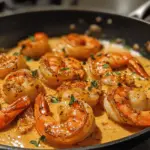 Creamy Garlic-paprika Shrimp Skillet