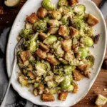 Roasted Brussels Sprouts Caesar Salad