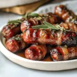 Sticky Pigs in Blankets Christmas