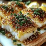 Zesty Crunch Garlic Lemon Cod