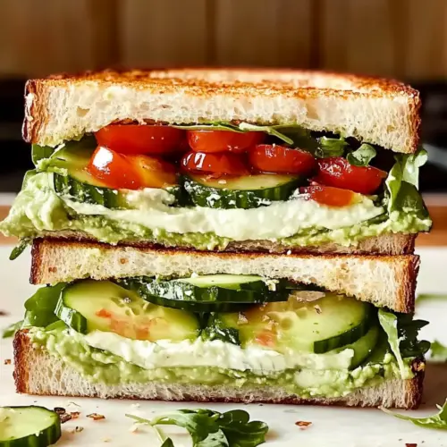 Loaded Cucumber & Avocado Sandwich