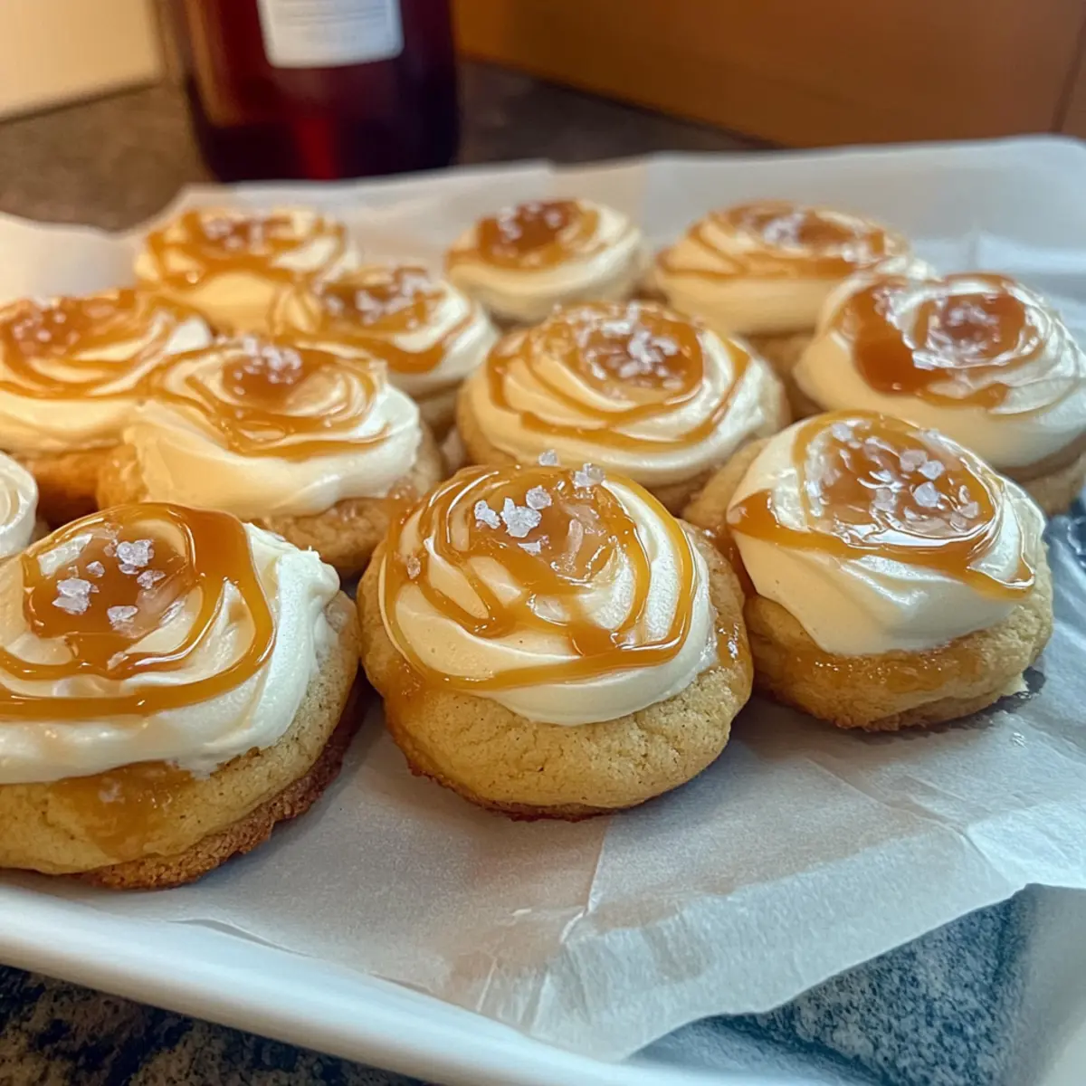 Salted Caramel Cream Cheese Cookies