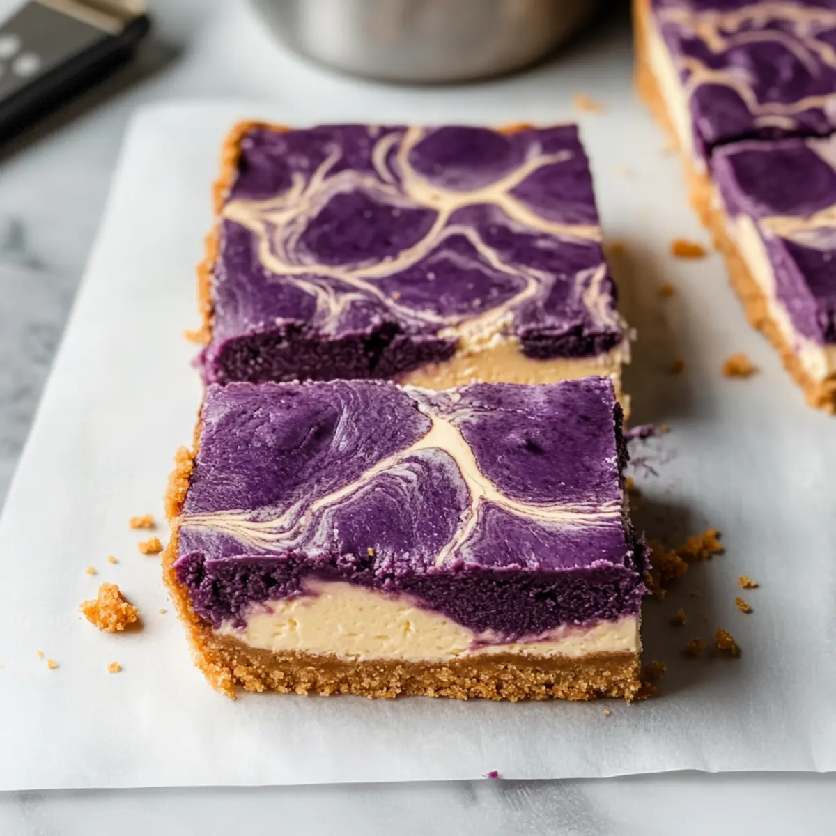 Ube Cheesecake Bars