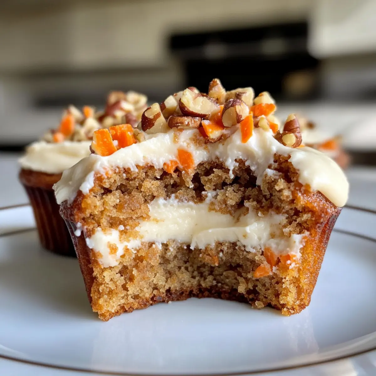 Sourdough Carrot Cake Muffins