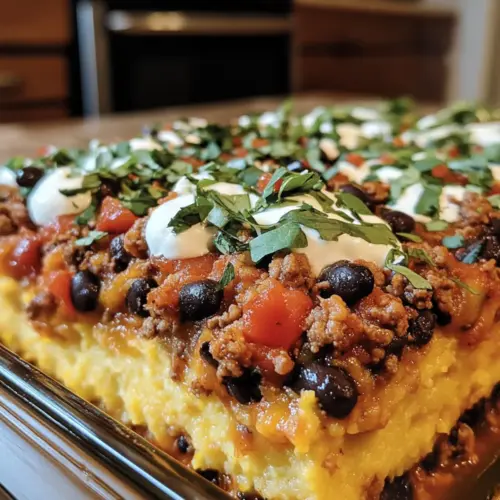 Spicy Taco Polenta Bake