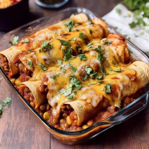 Vegan Enchiladas With Lentils