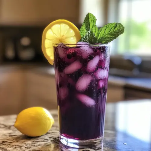 Homemade Blueberry Soda