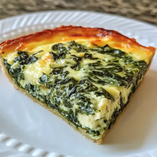 Crustless Spinach Cheese Pie
