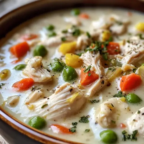 Healthy Chicken Pot Pie Soup
