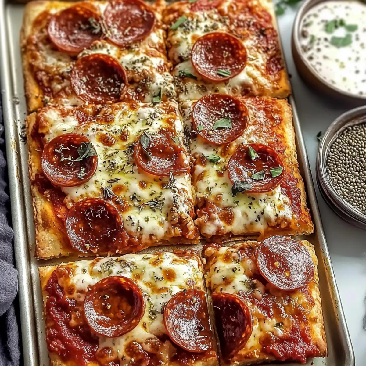 Cottage Cheese Flatbread Pizza