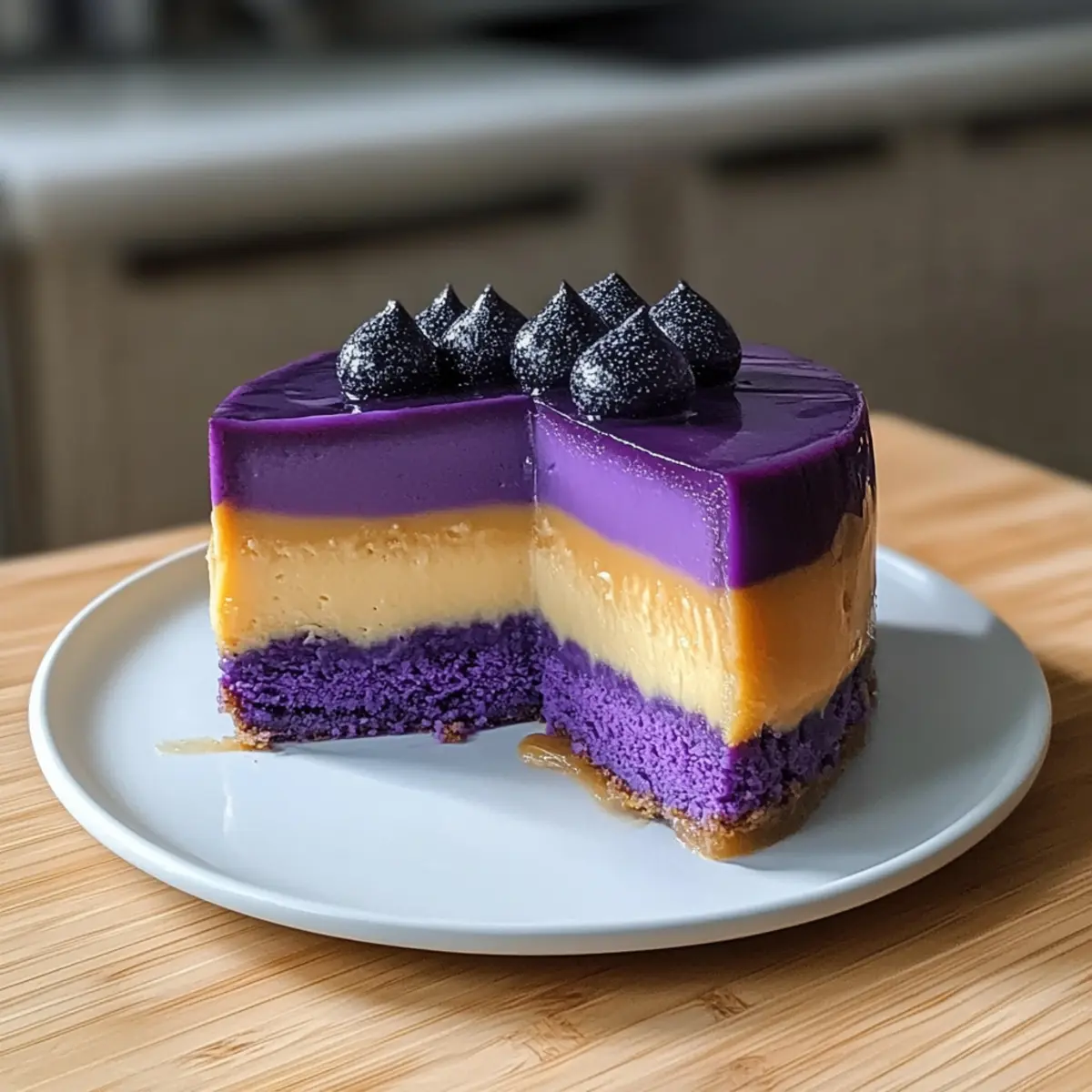 Ube Leche Flan Cake