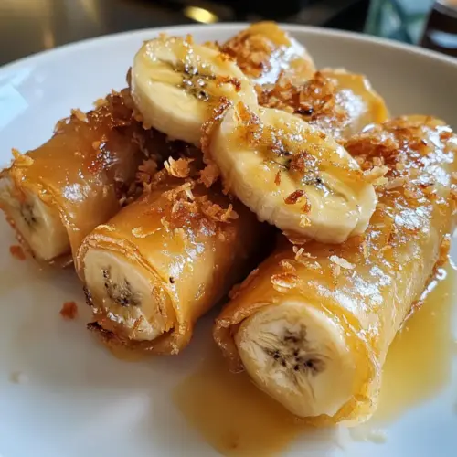 Caramelized Banana Crispy Rice Paper Rolls