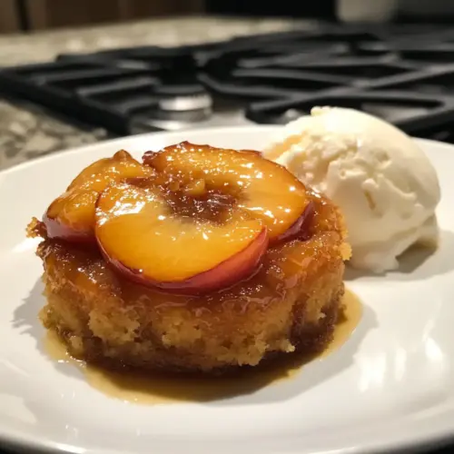 Peach Upside Down Mini Cakes
