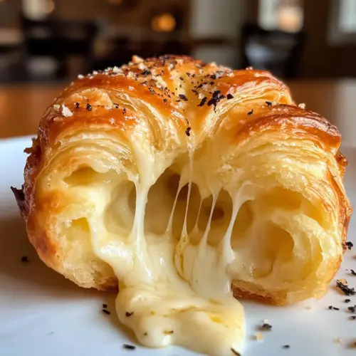 Cheesy Garlic Cruffin