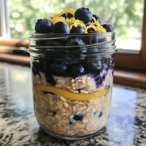 Lemon Blueberry Overnight Oats