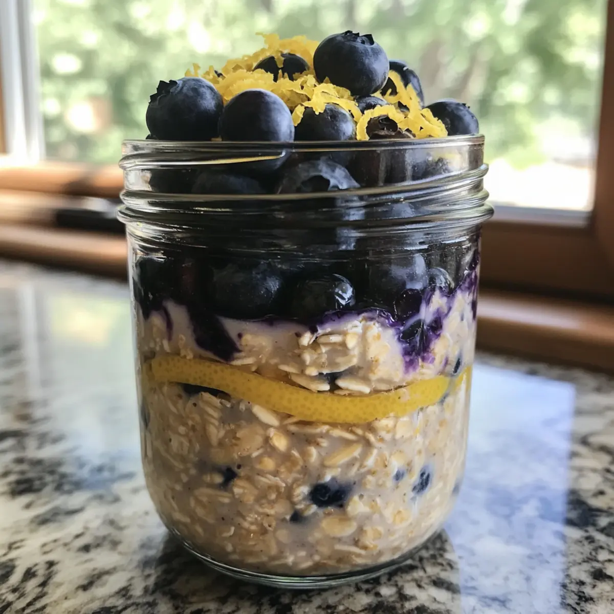 Lemon Blueberry Overnight Oats