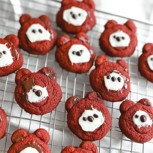 Red Velvet Bear Cookies