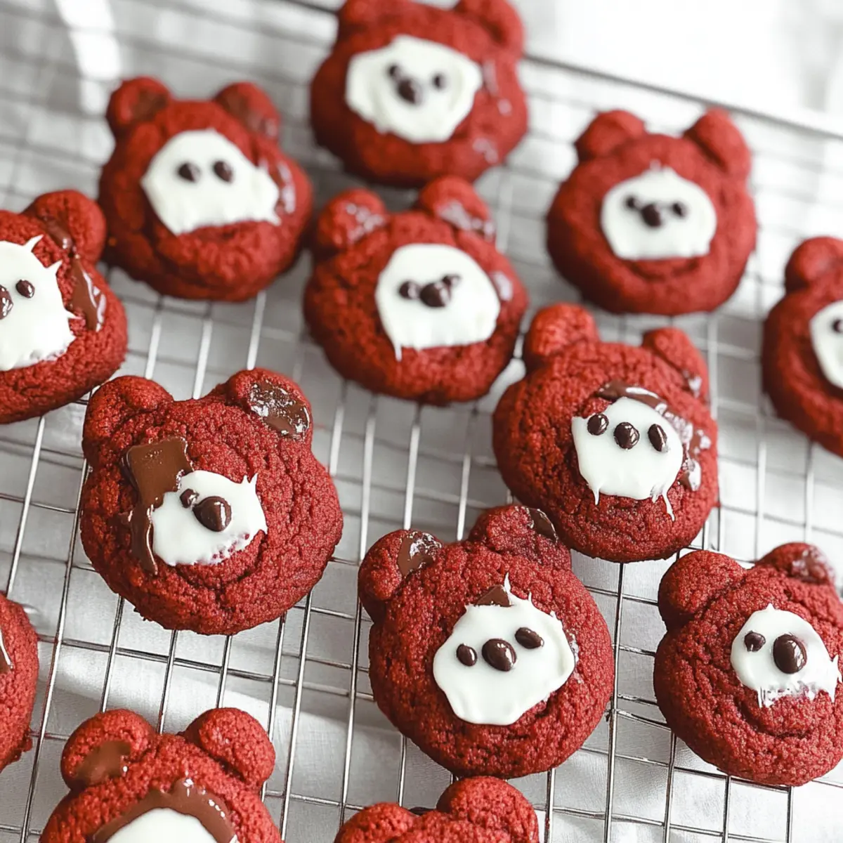 Red Velvet Bear Cookies