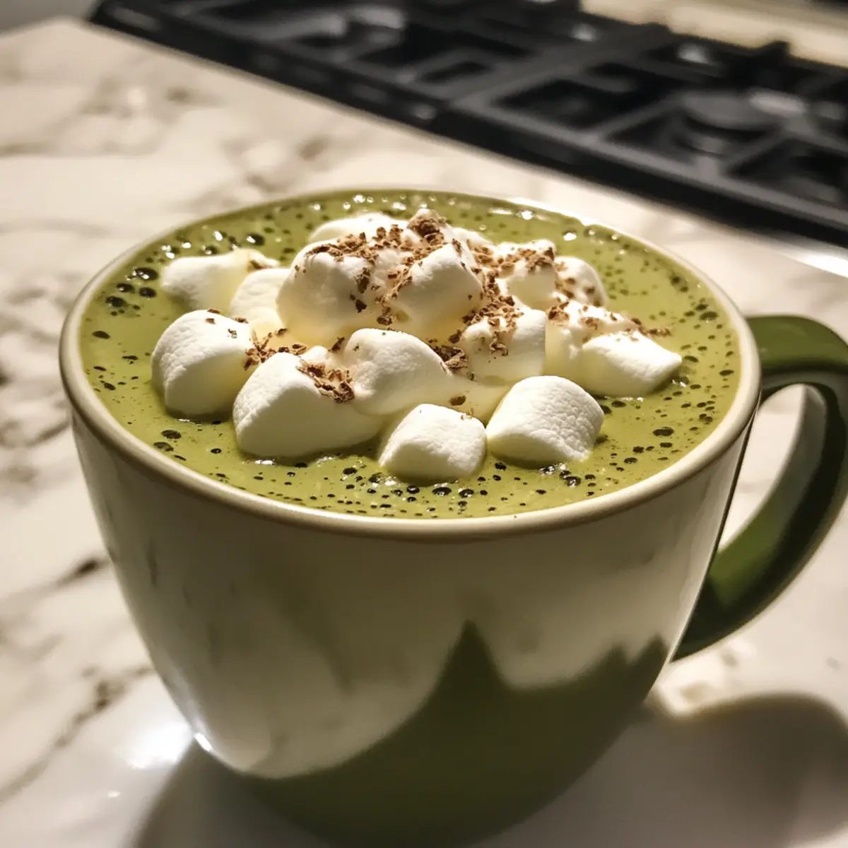 Homemade Matcha Hot Chocolate