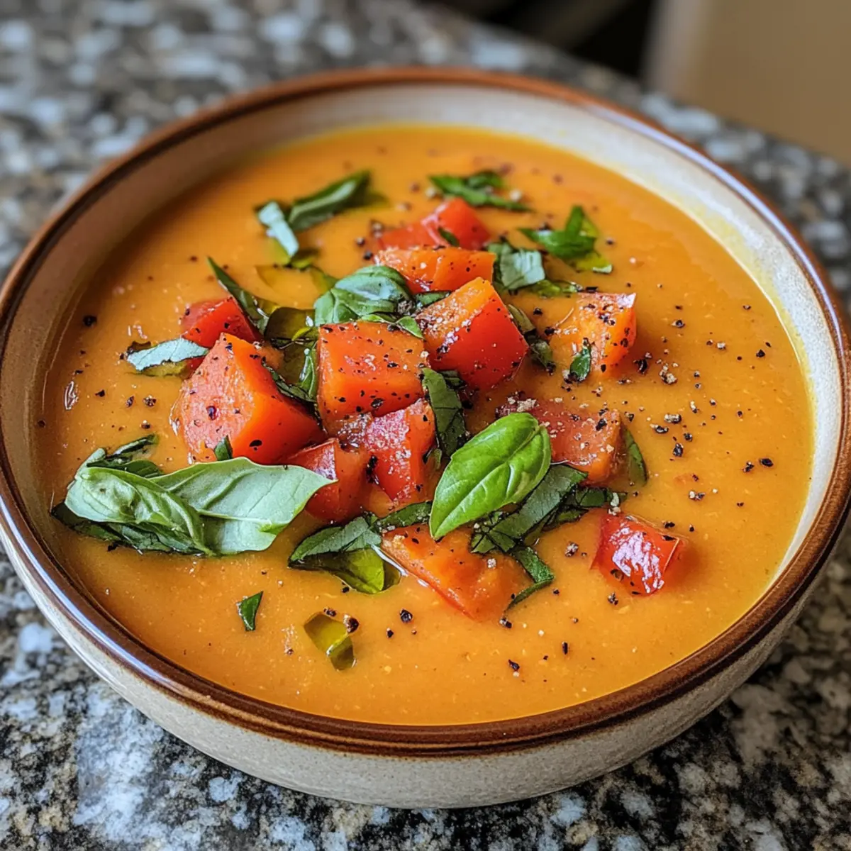 Savory Italian Sweet Potato Soup