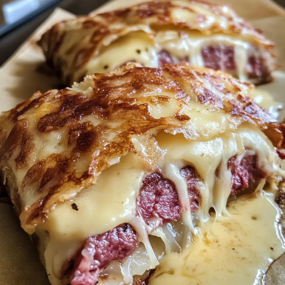 Keto Crispy Reuben Roll-Ups