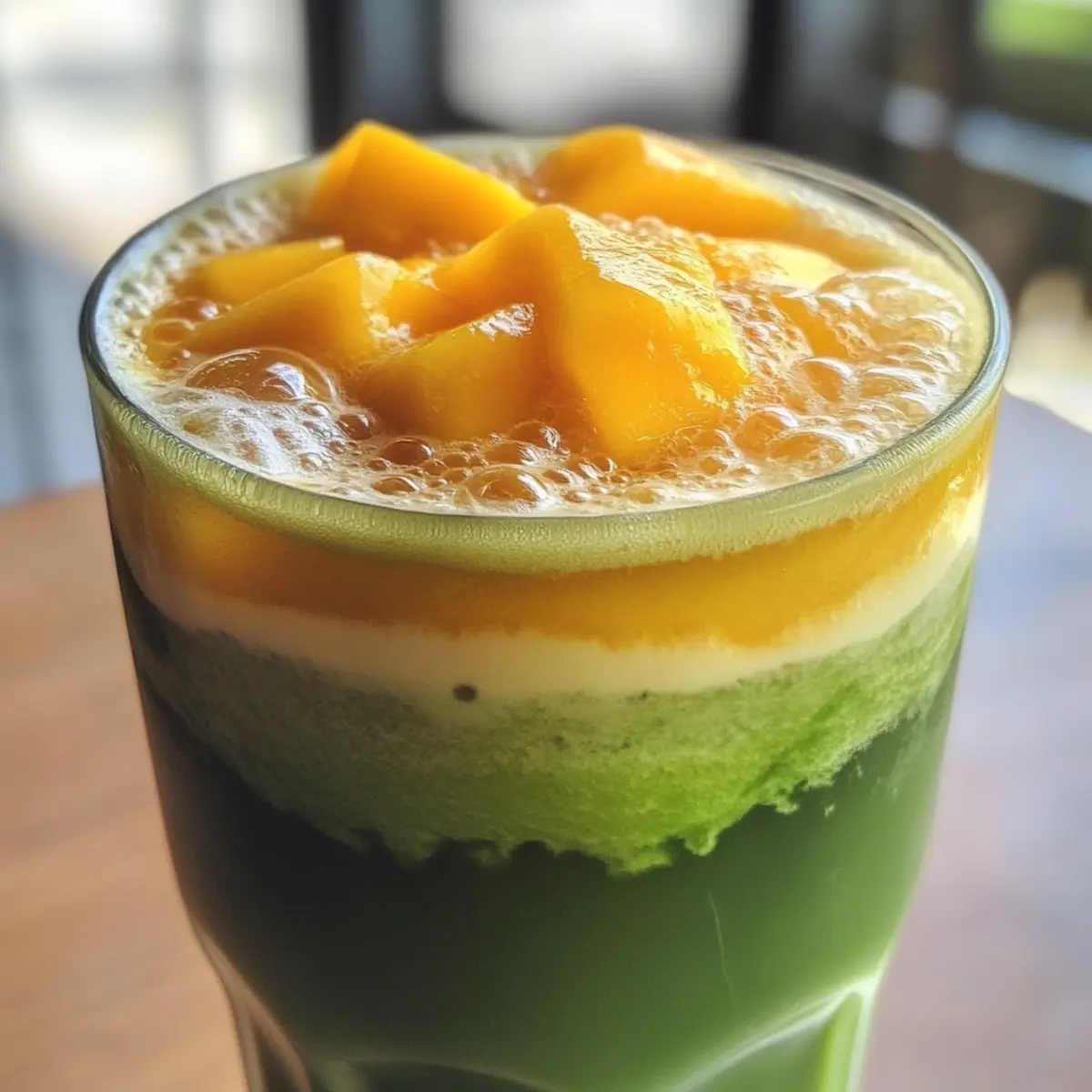 Iced Mango Cream Matcha