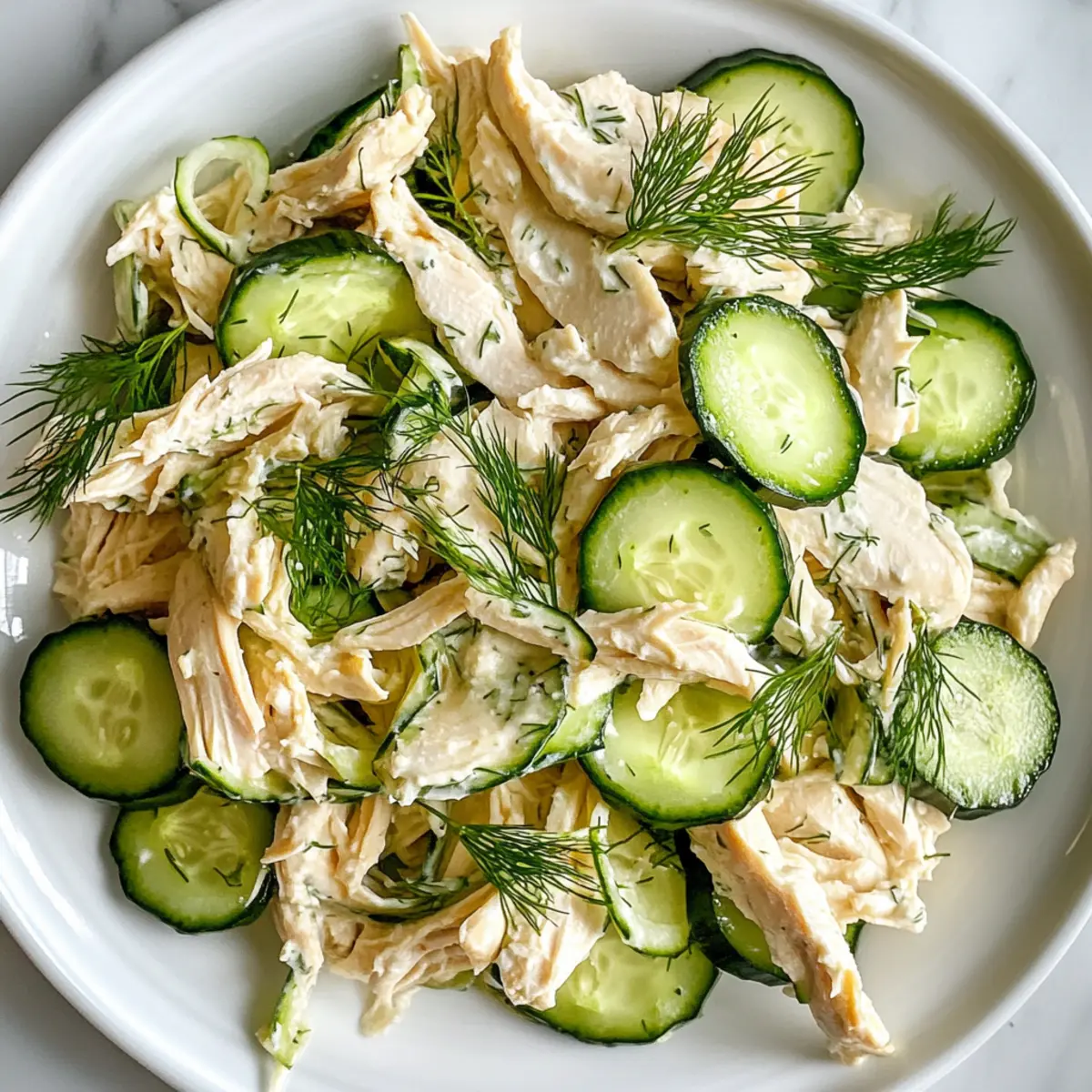 Cucumber Dill Rotisserie Chicken Salad