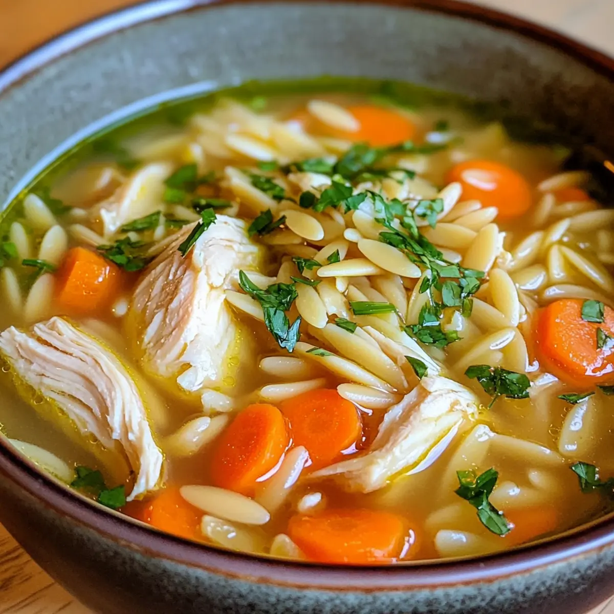 Whole Chicken Orzo Soup