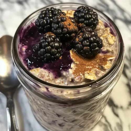 Blackberry Pie Overnight Oats