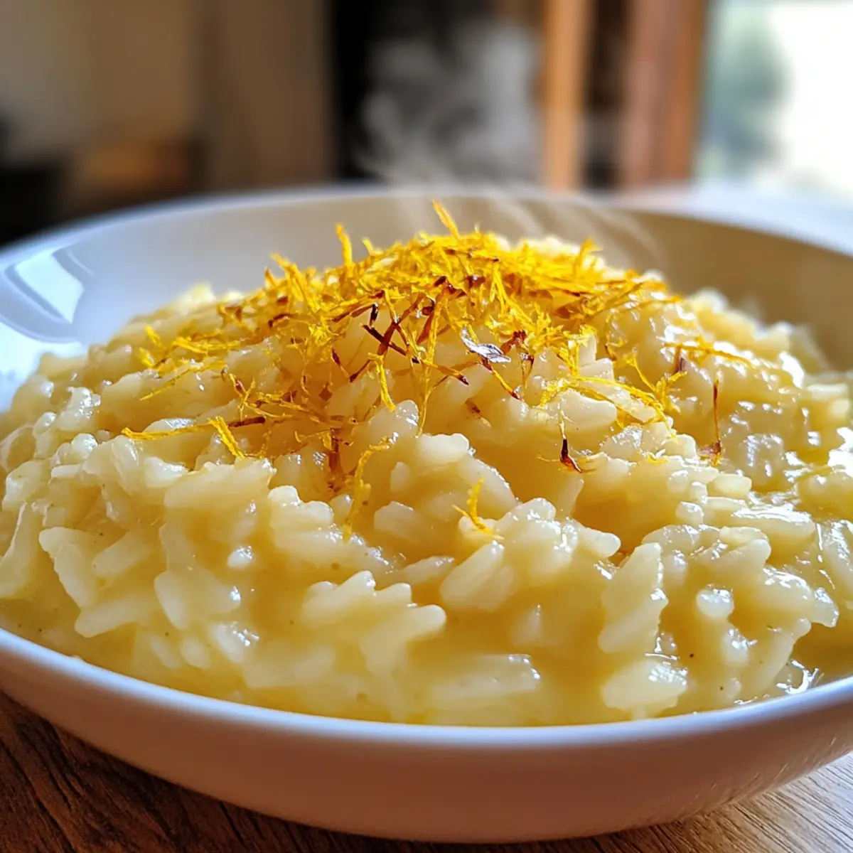 Parmesan Risotto With Saffron