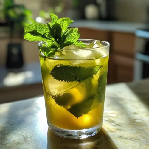 Honey Mint Green Iced Tea