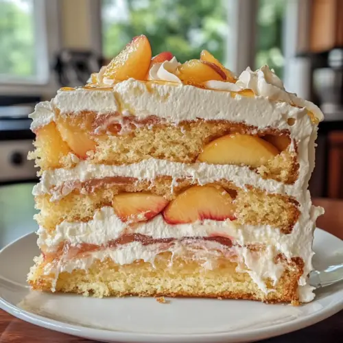 Russian Peach Cake Recipe