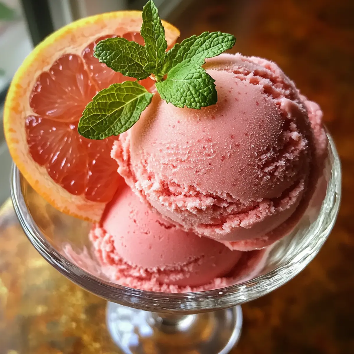 Grapefruit Campari Sorbet