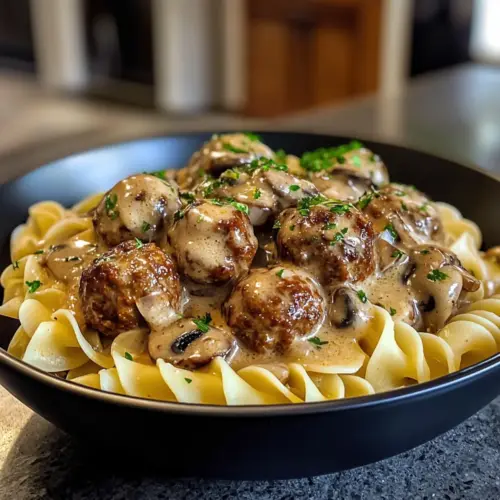 Beef Stroganoff Meatballs