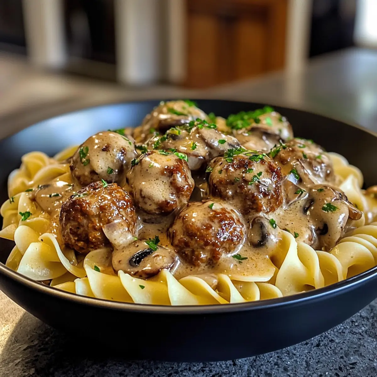 Beef Stroganoff Meatballs